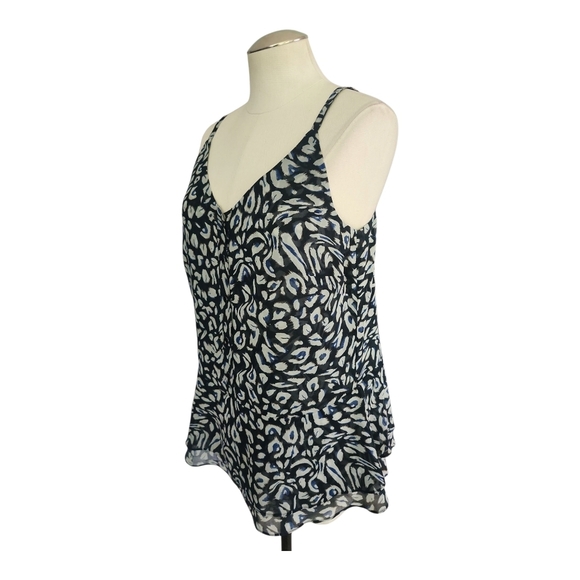 NWT Cabi Animal Print Ruffle Hem Cami Tank Top Size Small - Picture 2 of 10